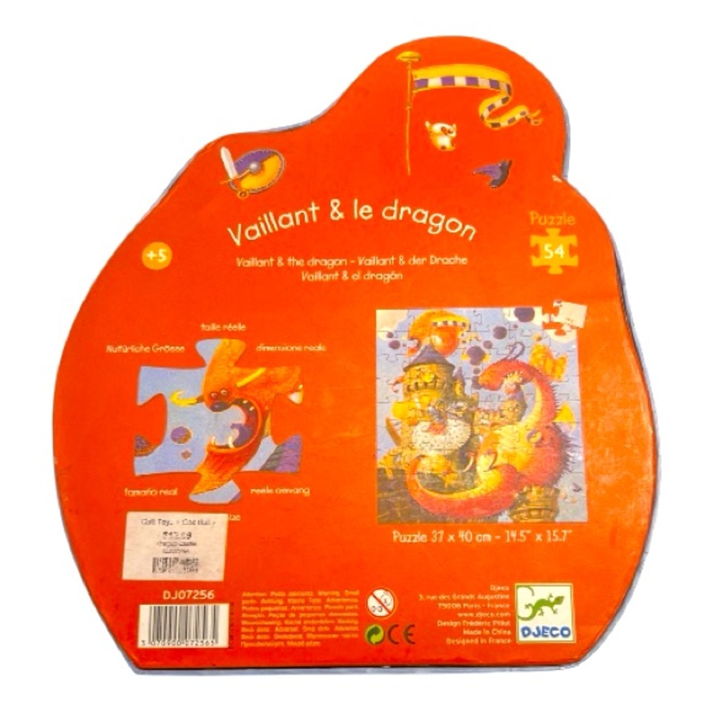 Crocodile Creek-Djeco Vibrant Dragon Castle 54 piece Puzzle ages 5+ - Picture 3 of 3